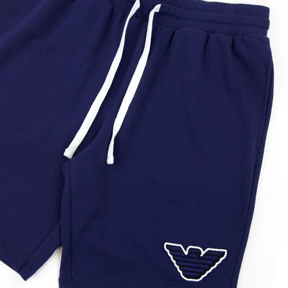 Emporio Armani Eagle Logo Bermuda Shorts Blue