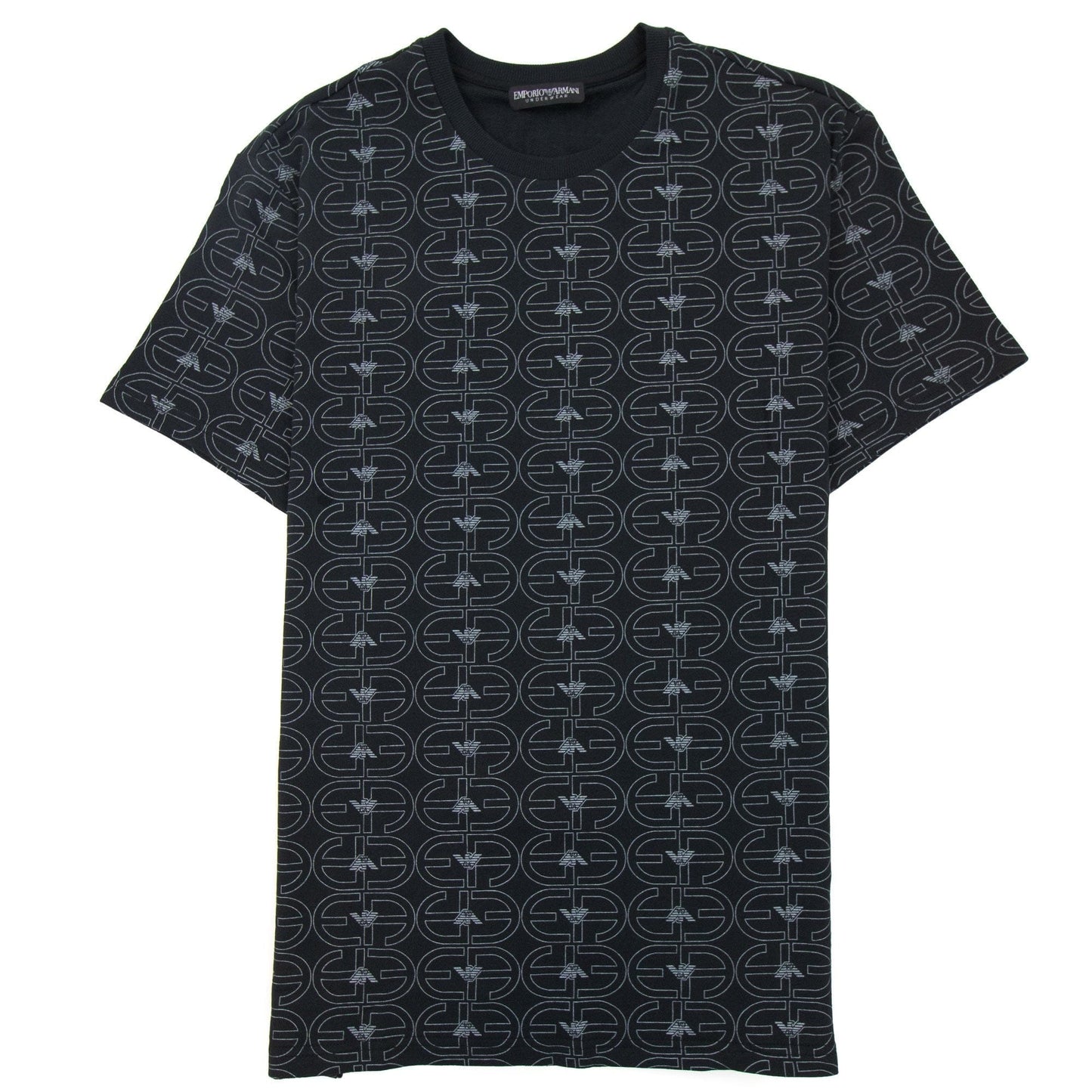 Emporio Armani Logo Loungewear T Shirt Black