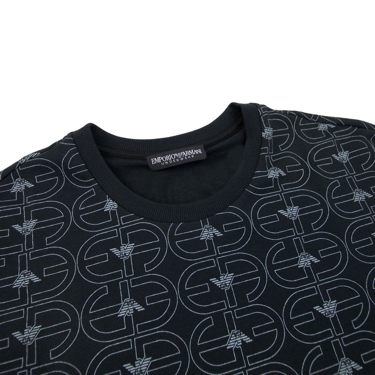 Emporio Armani Logo Loungewear T Shirt Black