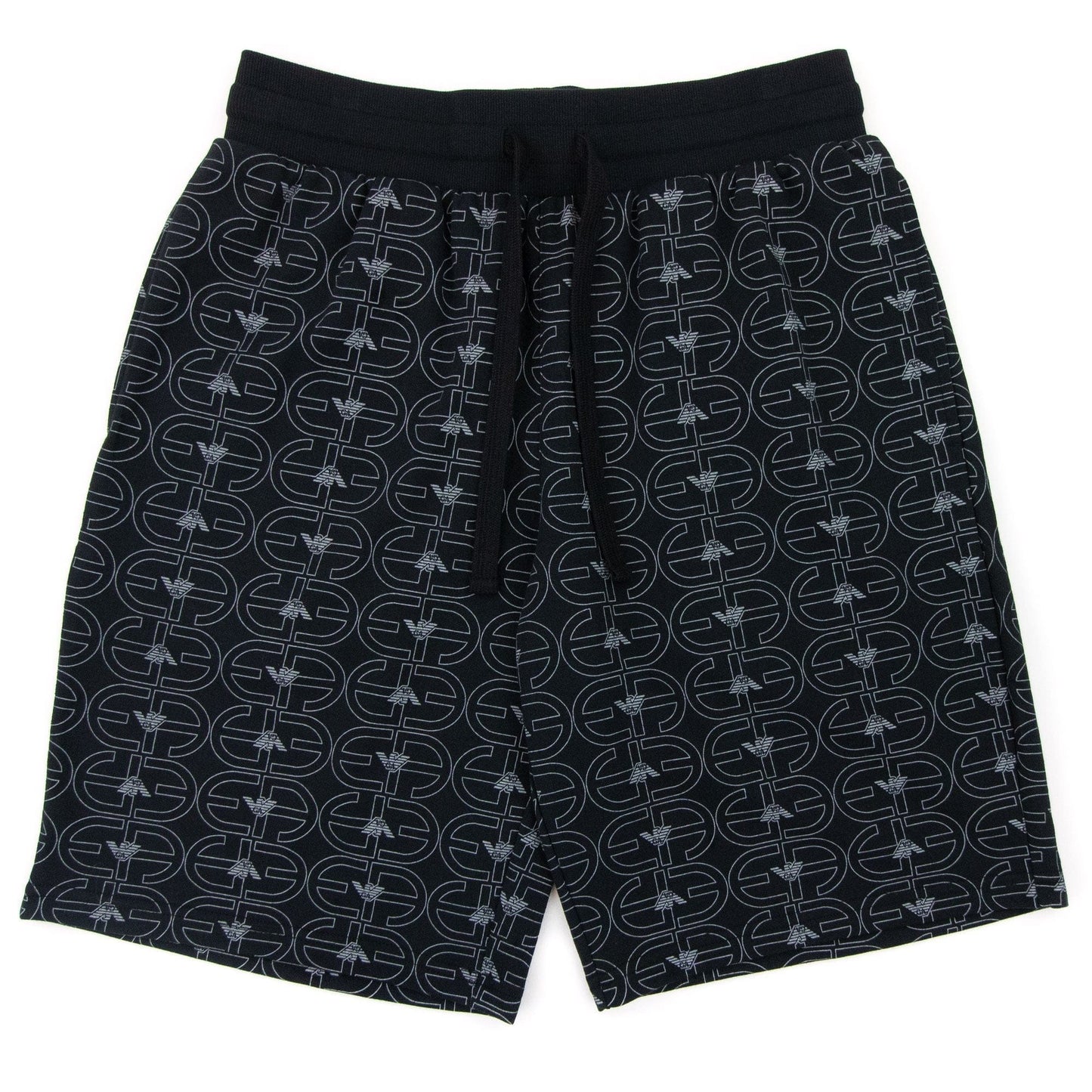 Emporio Armani Logo Loungewear Bermuda Shorts Black