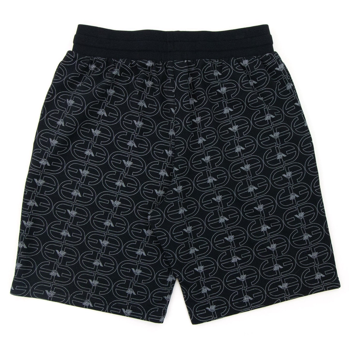 Emporio Armani Logo Loungewear Bermuda Shorts Black