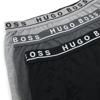 Hugo Boss Three Pack Of Stretch Cotton Boxer Light Grey/Black/Grey