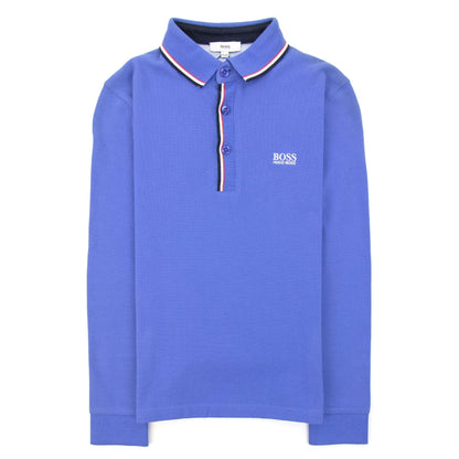 Hugo Boss Kids Twin Tipped L/s Polo Blue