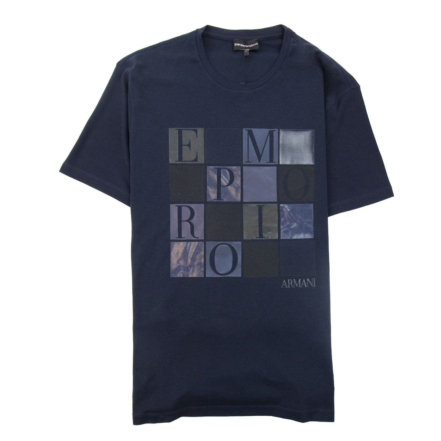 Emporio Armani Logo T Shirt Navy