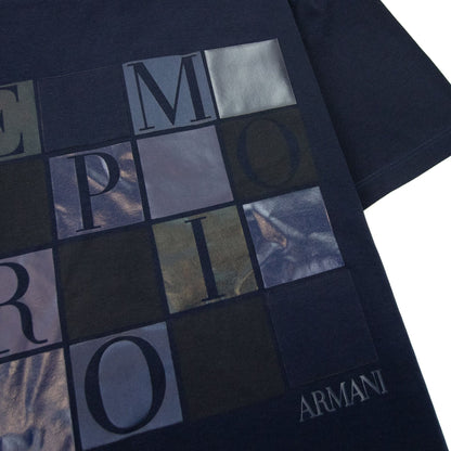 Emporio Armani Logo T Shirt Navy