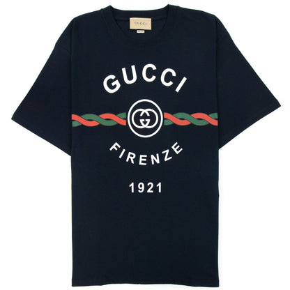 Gucci Gucci Firenze 1921 Cotton Jersey Dark Blue 4795