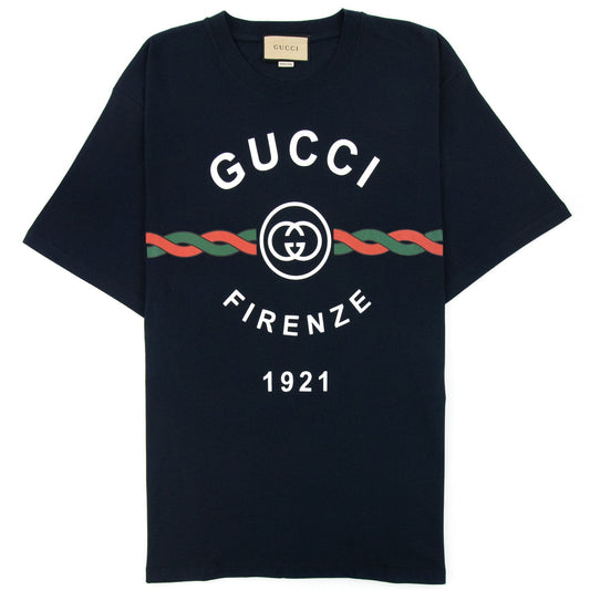 Gucci Gucci Firenze 1921 Cotton Jersey Dark Blue 4795