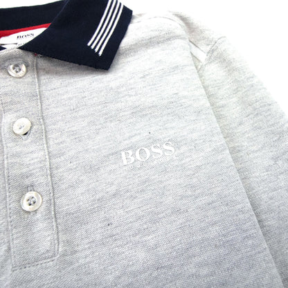 Hugo Boss Kids Basic Logo L/s Polo Grey/blue