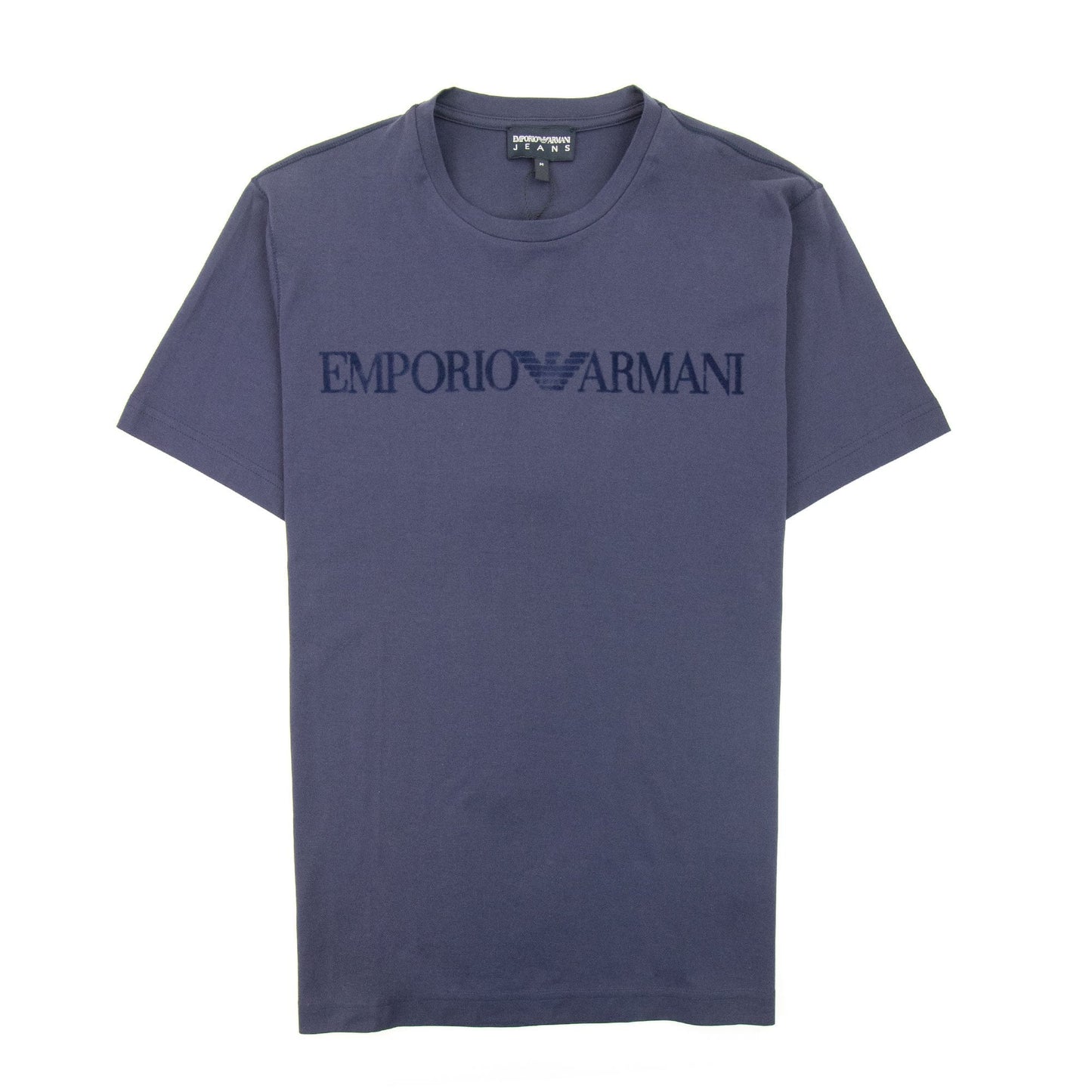 Emporio Armani Embossed Logo S/s T Shirt Blue
