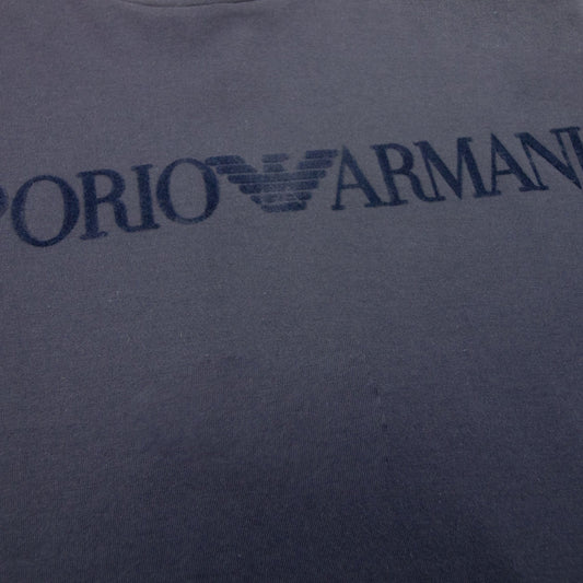 Emporio Armani Embossed Logo S/s T Shirt Blue
