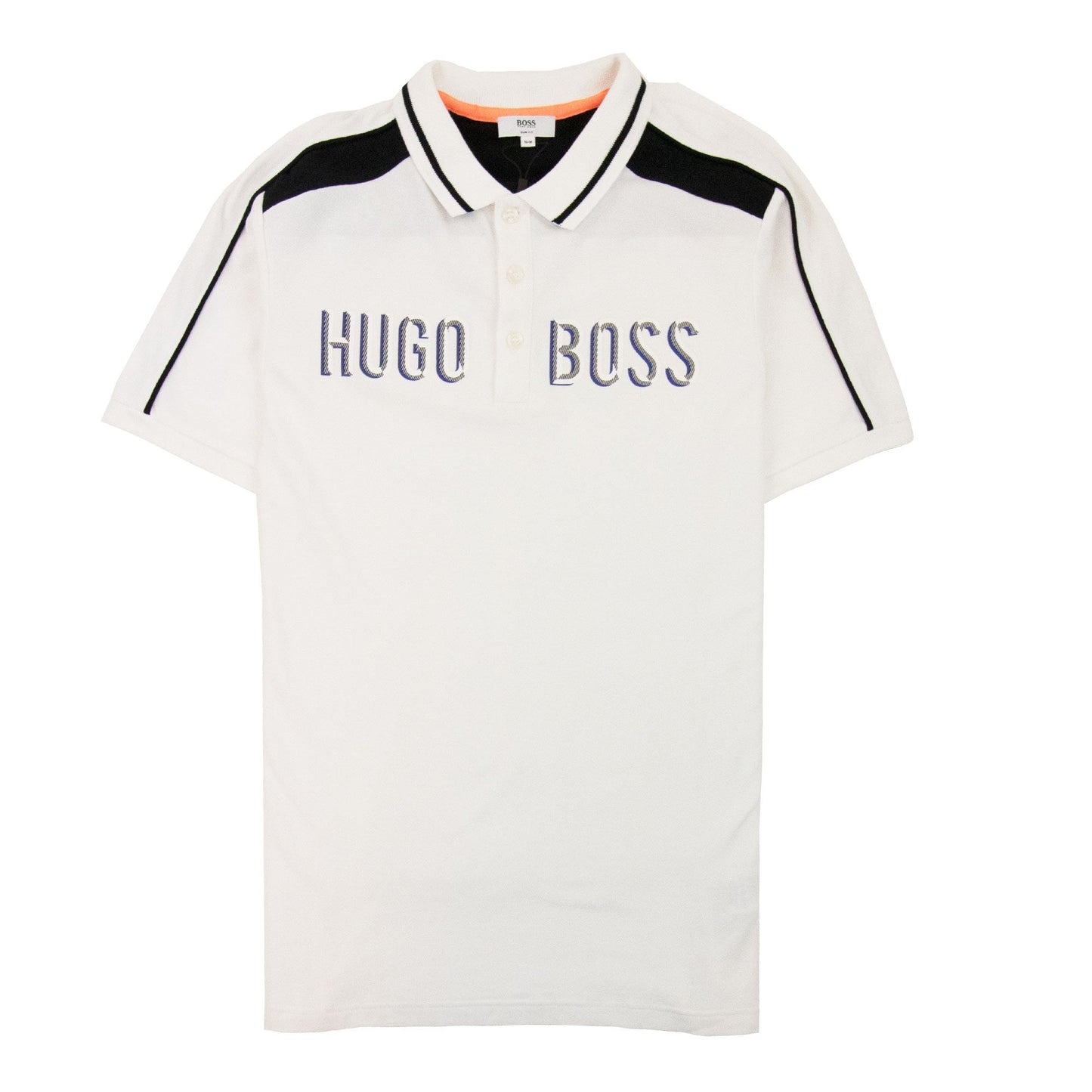 Hugo Boss Kids Logo Printed S/s Polo White