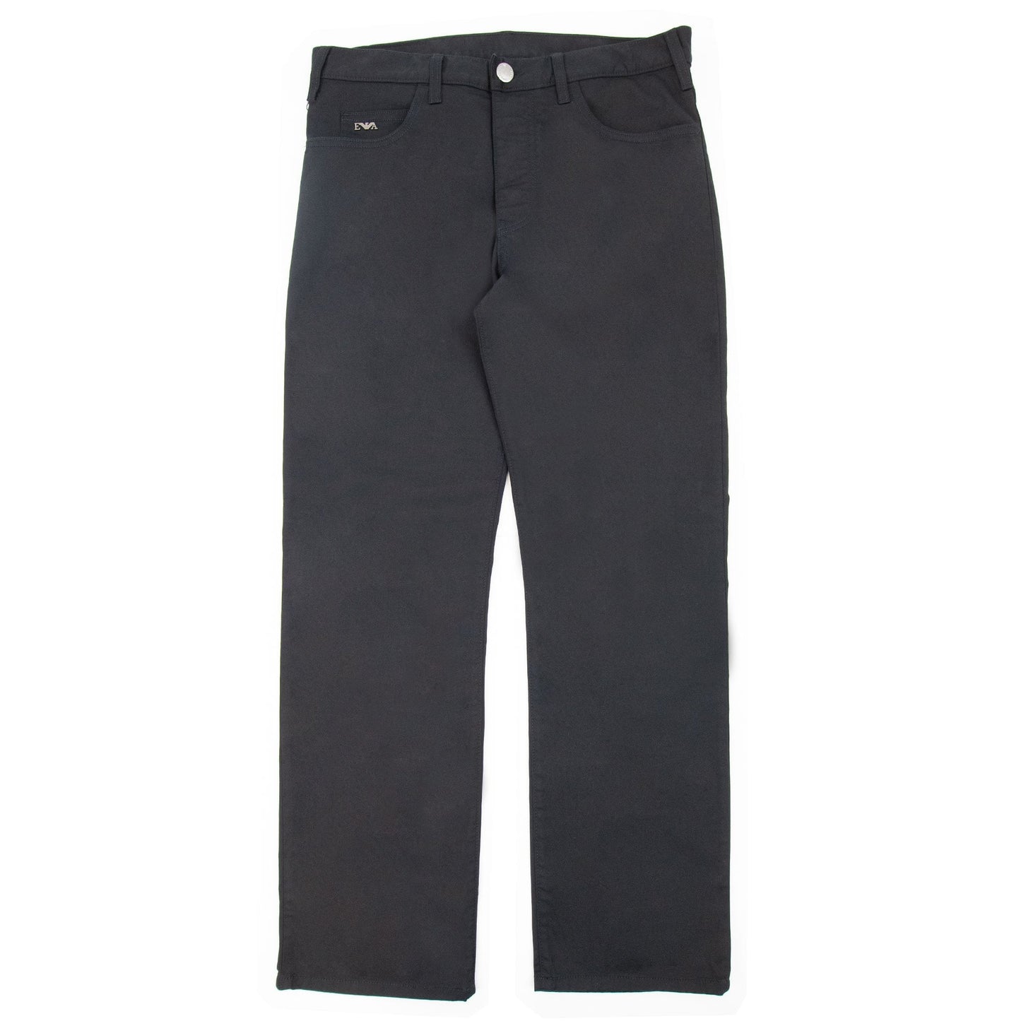 Emporio Armani J21 Regular Fit Stretch Gabardine Jeans Black 999