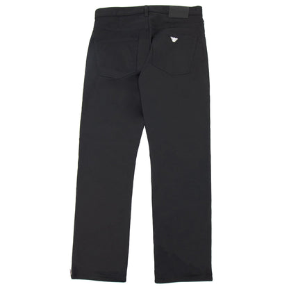 Emporio Armani J21 Regular Fit Stretch Gabardine Jeans Black 999