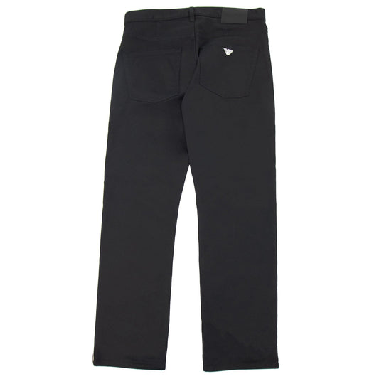 Emporio Armani J21 Regular Fit Stretch Gabardine Jeans Black 999