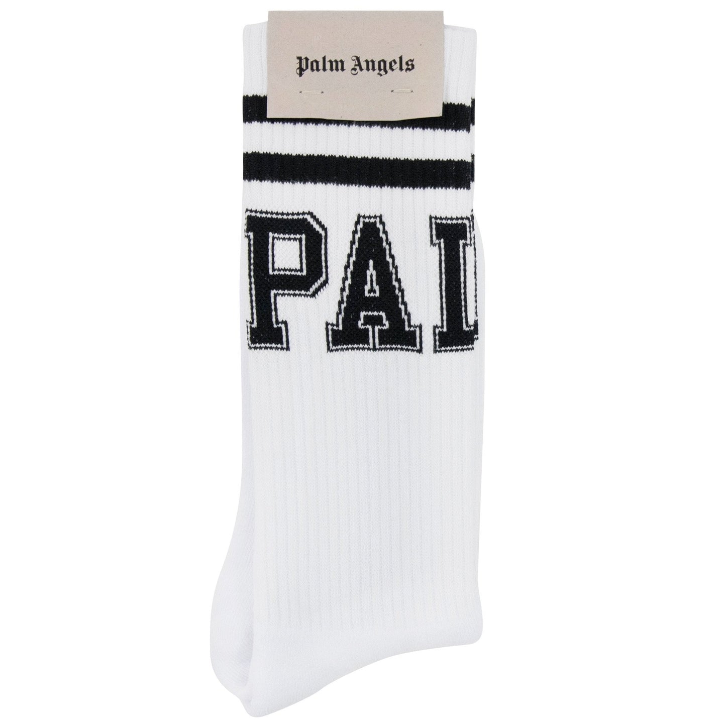 Palm Angels College Socks White/black