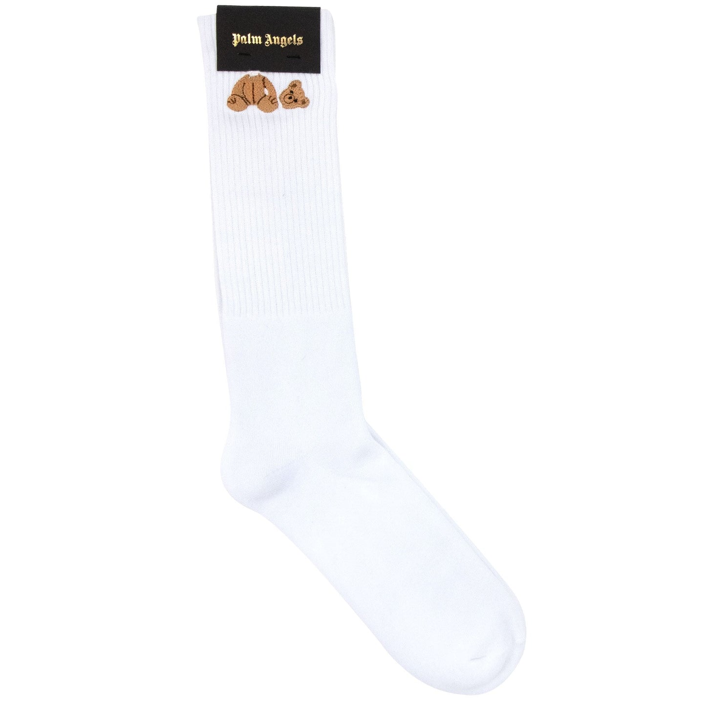Palm Angels Bear Socks White/brown