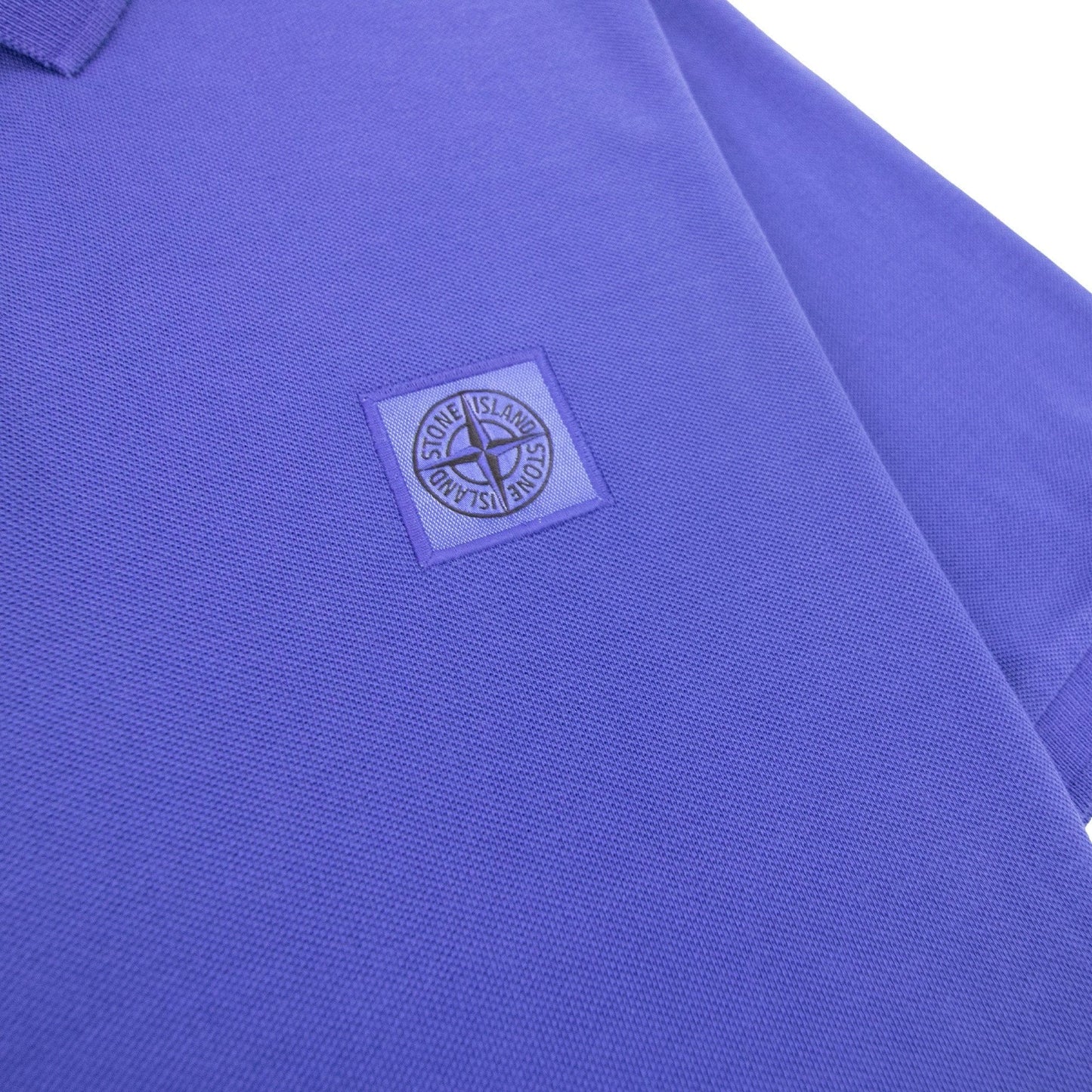 Stone Island Slim Fit Patch Polo Purple