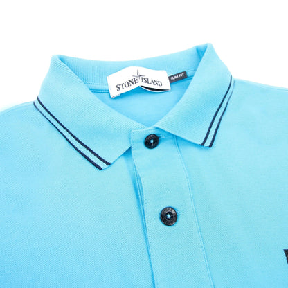 Stone Island Tip Polo Ss Sky Blue