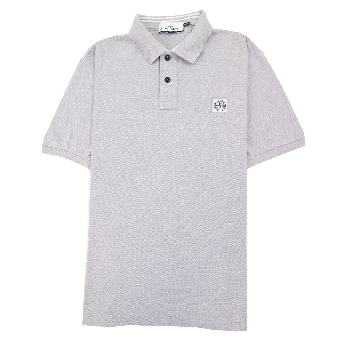 Stone Island Patch Logo Reg Fit Polo Lilac