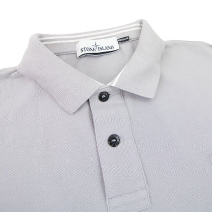 Stone Island Patch Logo Reg Fit Polo Lilac