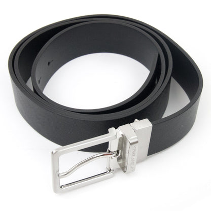Emporio Armani Gift Box With Reversible Belt In Saffiano Leather Black