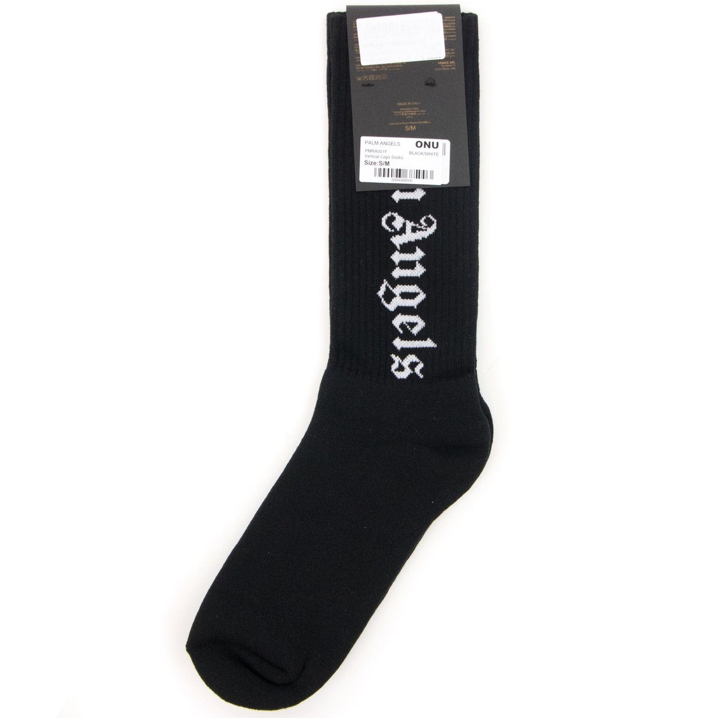 Palm Angels Vertical Logo Socks Black/White