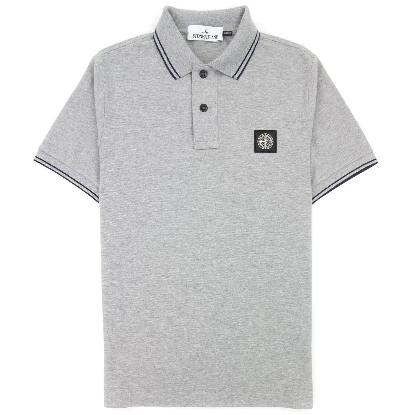 Stone Island Tip Polo Ss Light Grey V1064
