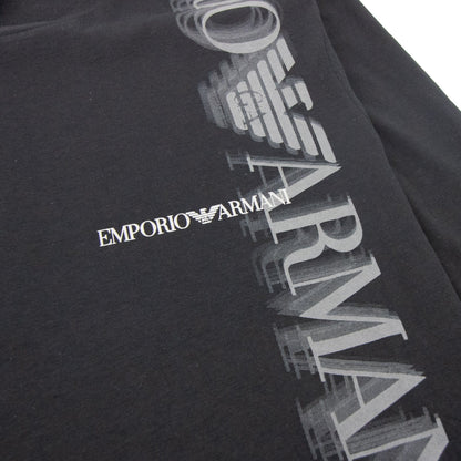 Emporio Armani Shadow Side Logo T Shirt Black JUL12