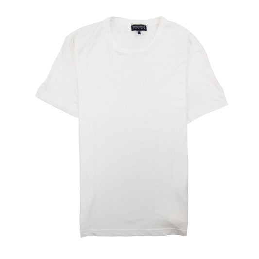Armani Jeans Embroidered Back Logo T Shirt White