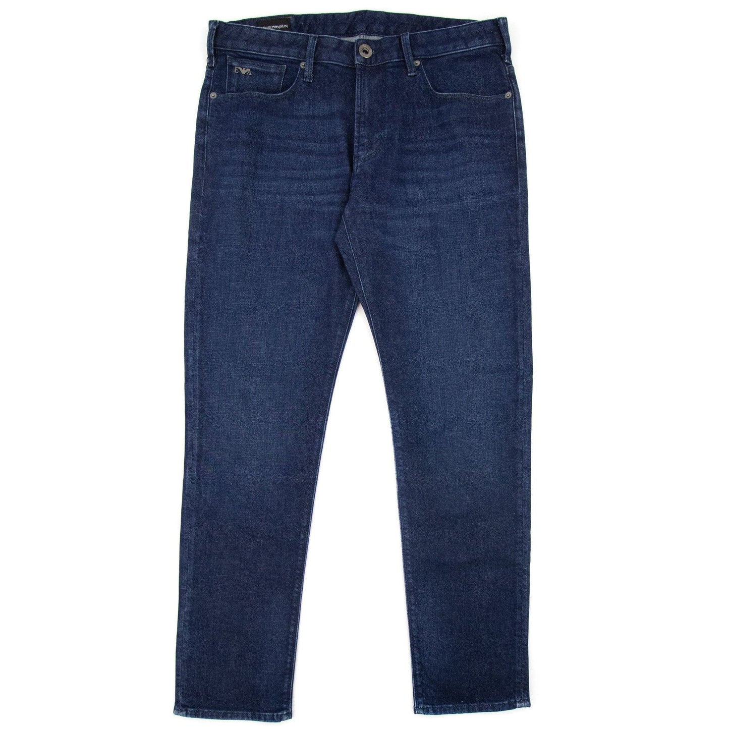 Emporio Armani J06 Slim Fit 10.8 Oz Jeans Blue