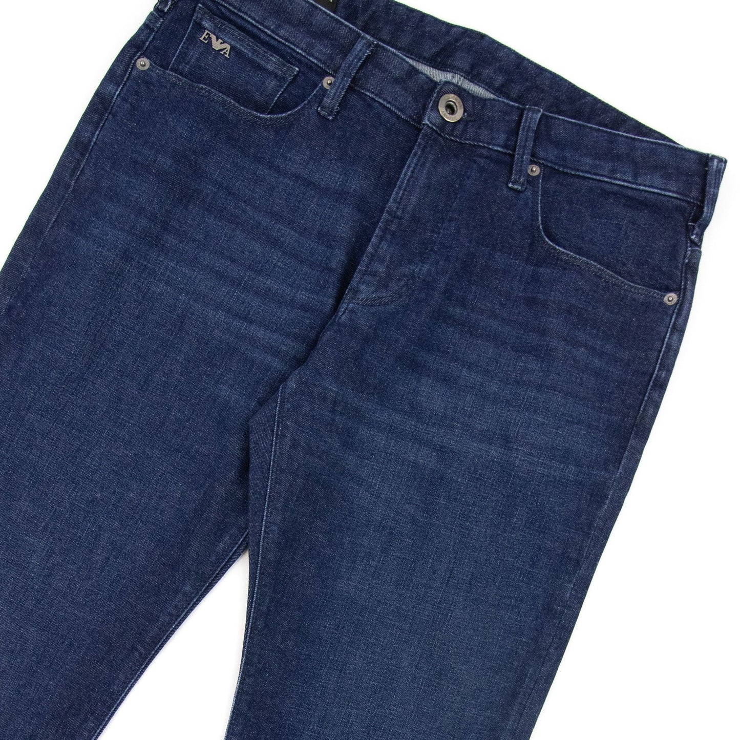 Emporio Armani J06 Slim Fit 10.8 Oz Jeans Blue
