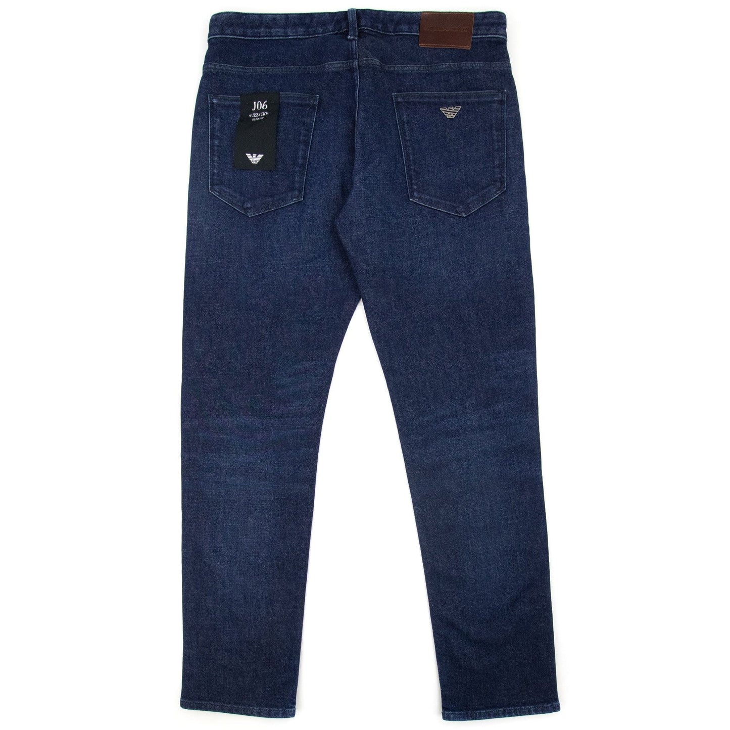 Emporio Armani J06 Slim Fit 10.8 Oz Jeans Blue