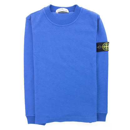 Stone Island Junior Badge Sleeve Sweatshirt Blue V0022