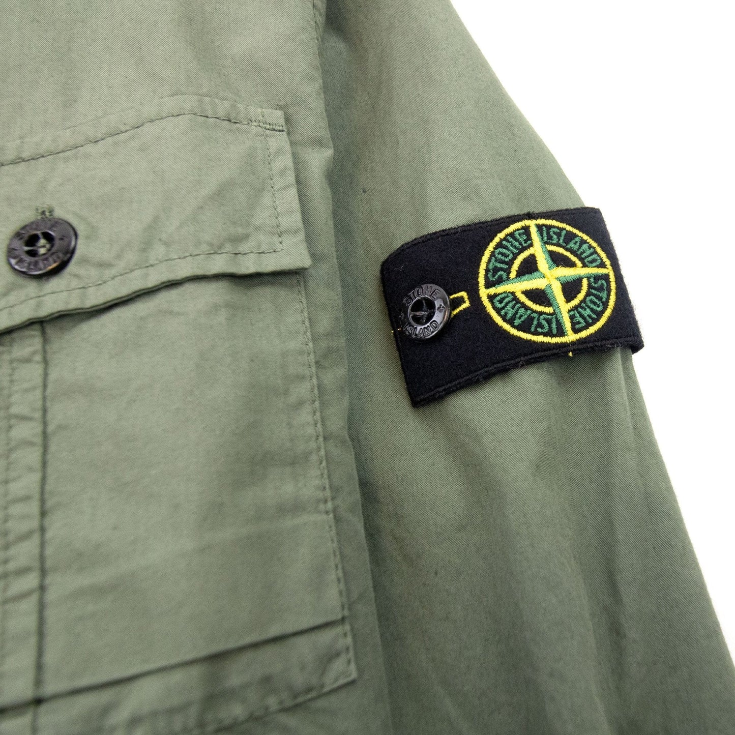 Stone Island Junior 10301 Long Sleeve Shirt Khaki V0058
