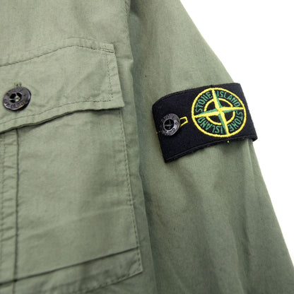 Stone Island Junior 10301 Long Sleeve Shirt Khaki V0058