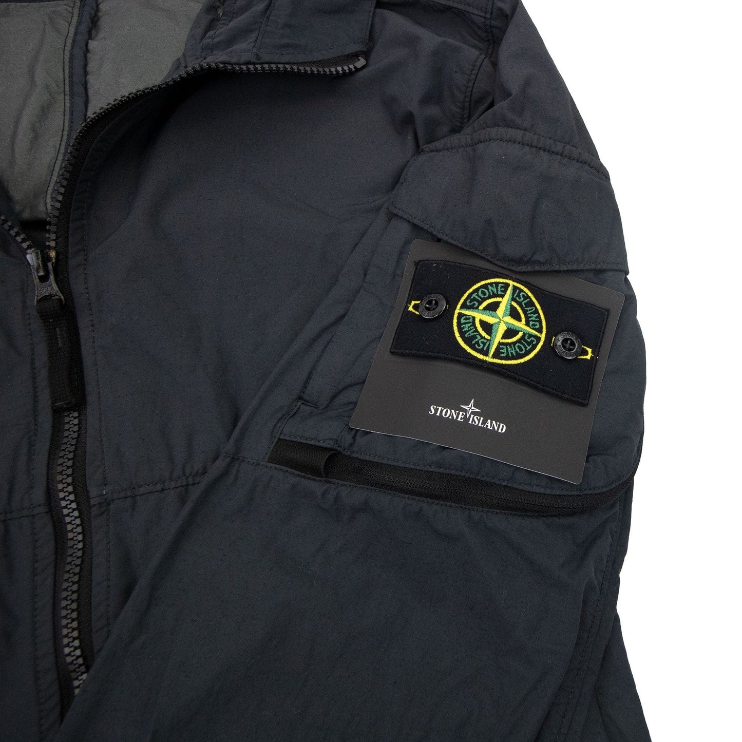 Stone Island 40632 Naslan Light Watro Garment Dyed Black V0029