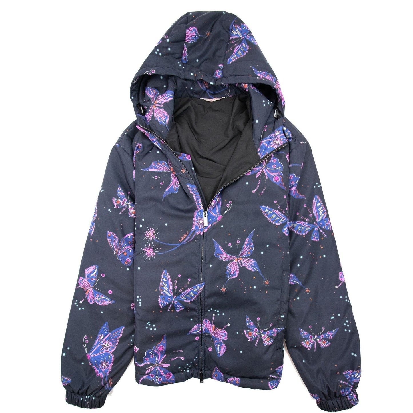 Valentino Utopia Butterfly Print Nylon Windbreaker Multi
