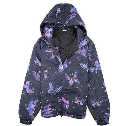 Valentino Utopia Butterfly Print Nylon Windbreaker Multi