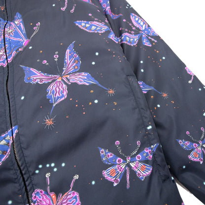 Valentino Utopia Butterfly Print Nylon Windbreaker Multi