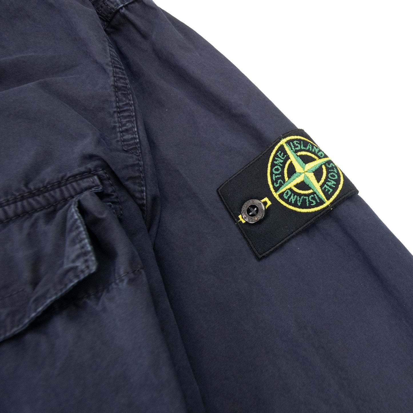 Stone Island 114wn Old Treatment Shirt Navy V0120