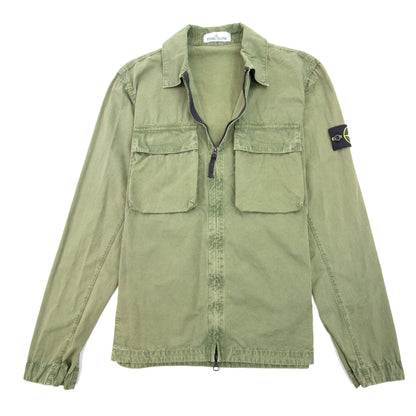 Stone Island 114wn Old Treatment Shirt Green V0058