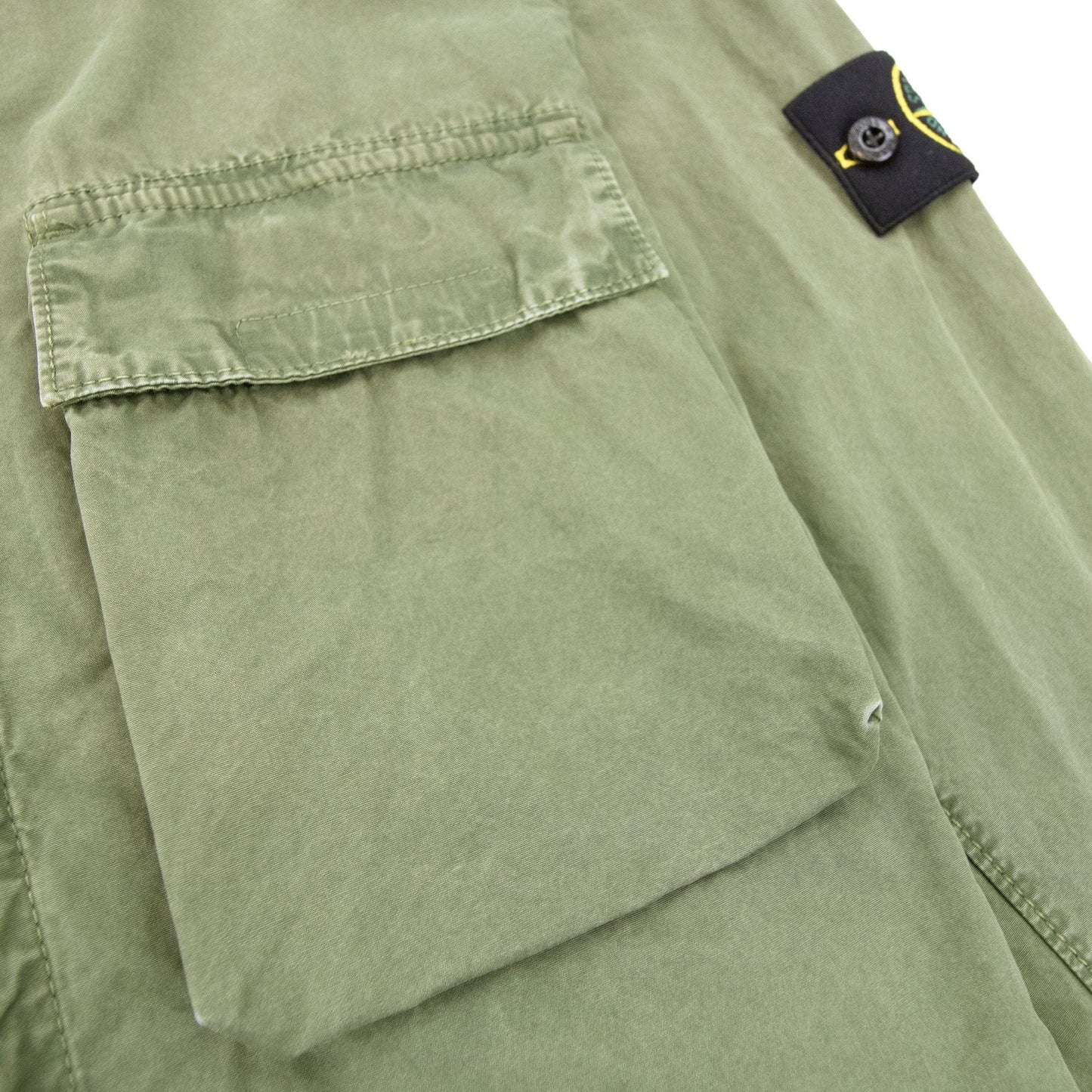 Stone Island 114wn Old Treatment Shirt Green V0058