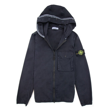 Stone Island 114wn Brushed Cotton Canvas Old Effect Navy V0120