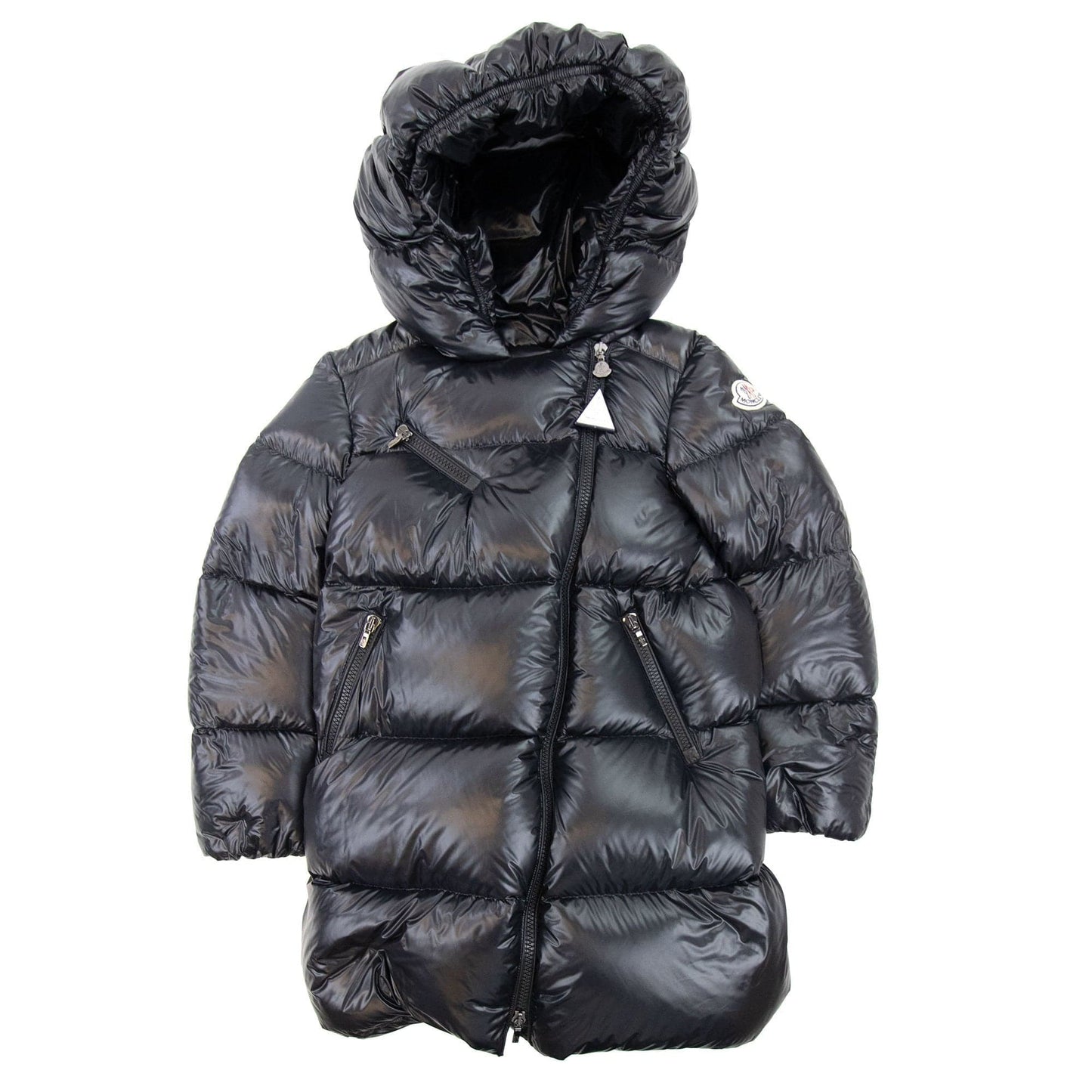 Moncler Junior Gelinotte Padded Zip Up Jacket Black 999
