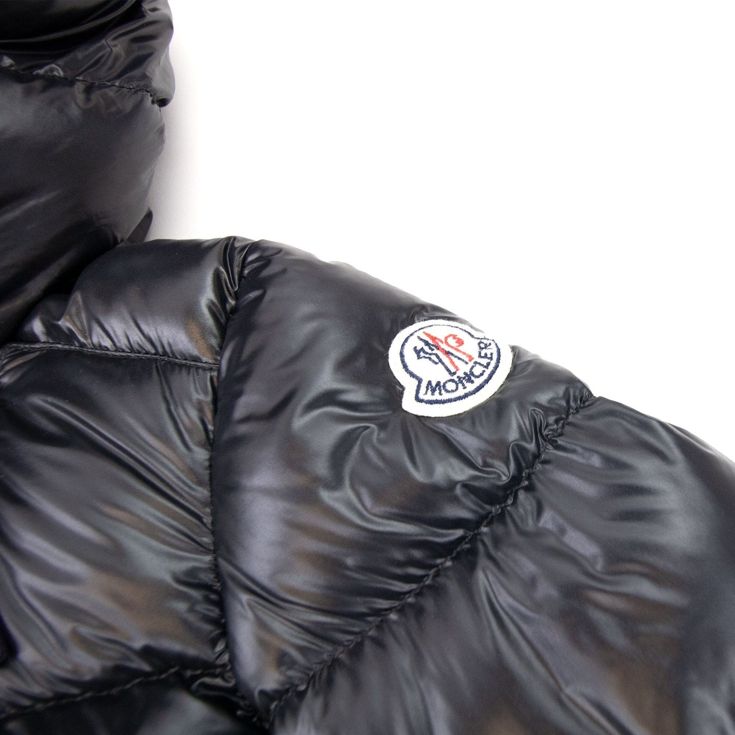 Moncler Junior Gelinotte Padded Zip Up Jacket Black 999