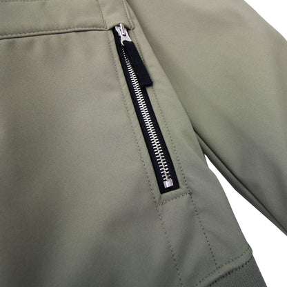 Stone Island Q0222 Soft Shell-r Hooded Jacket Khaki V0068