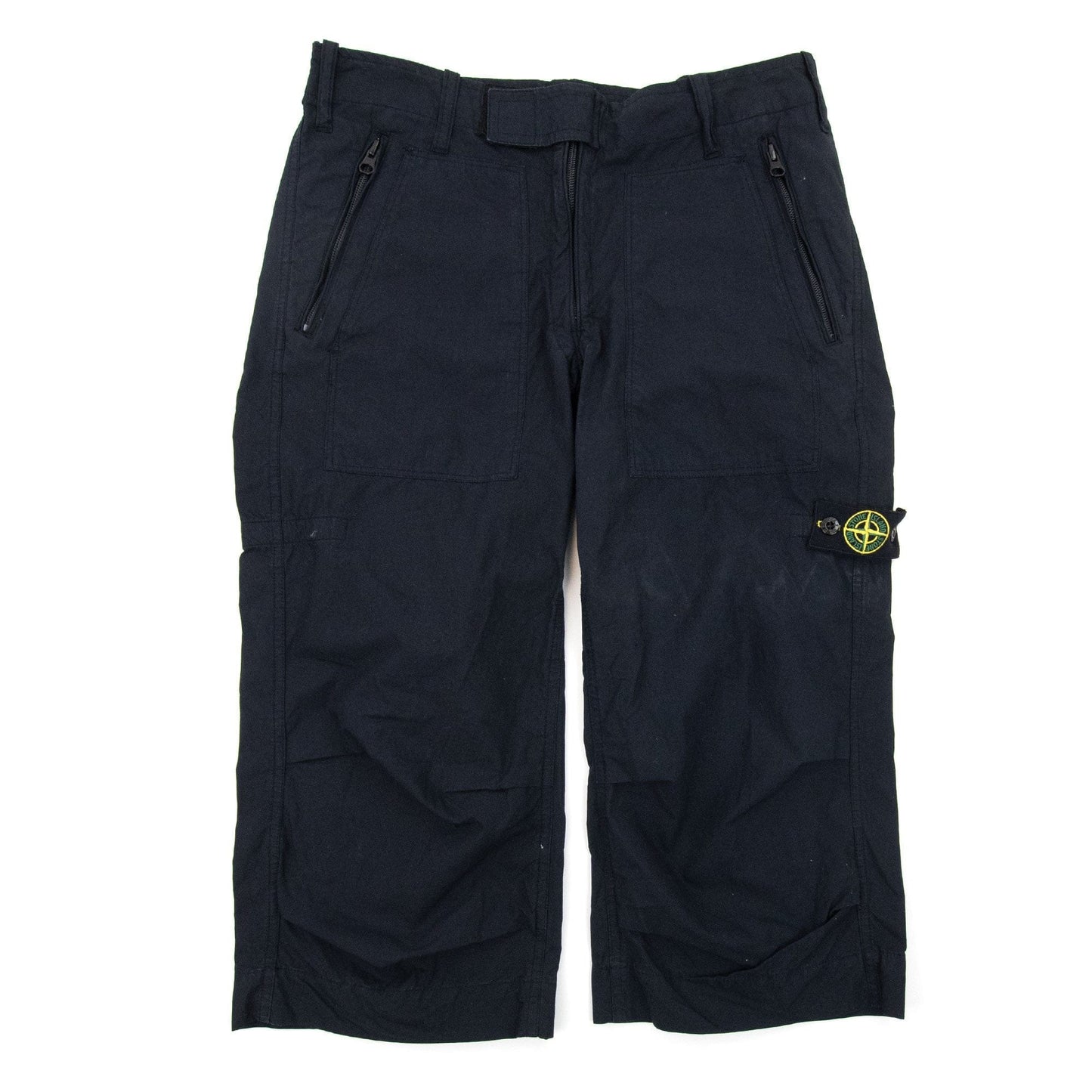 Stone Island Junior Badge Longwear Shorts Navy 888
