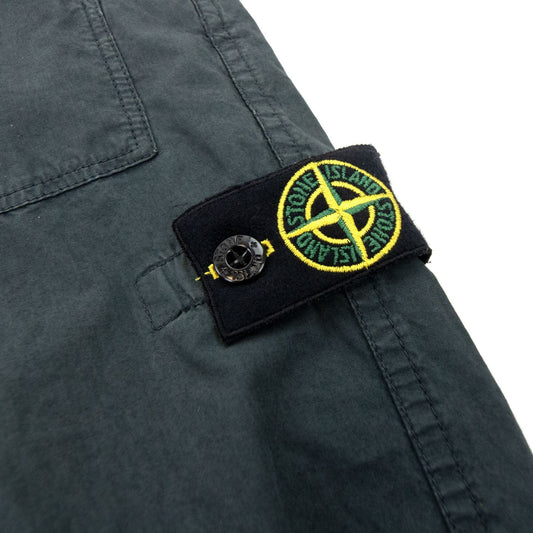 Stone Island Junior Badge Longwear Shorts Grey V0062