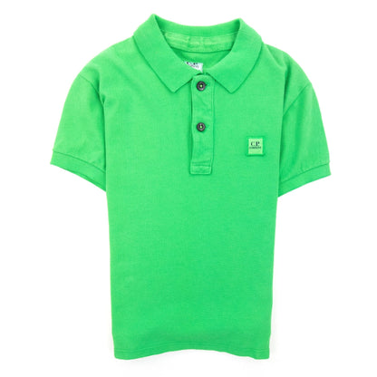 Cp Company Undersixteen Logo S/s Polo Shirt Green 617