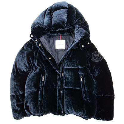 Moncler Junior Caille Velvet Jacket Navy 776